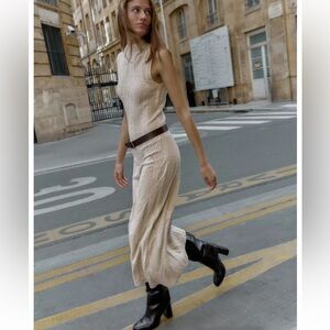 Zara Long Jacquard Dress